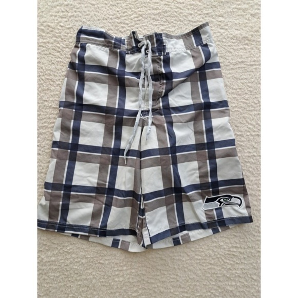 Seattle Seahawks Swim Trunks Medium Genuine Merchandise GIII  Carl Banks